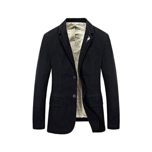 Casual Blaze Suit Men Brand costume homme Business blaser masculino Men Denim Slim Fit Blaze Jacket Shark Clothing