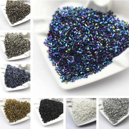 Nice 1000pcs 2*3mm Tube Czech Glass Seed beads Charm Metal Color Jewelry Making Craft DIY Accessories Bracelet Earring Findings