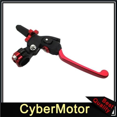 Red Black IGP Profile Pro Clutch Perch Folding Lever For Pit Dirt Bike Mototrcycle