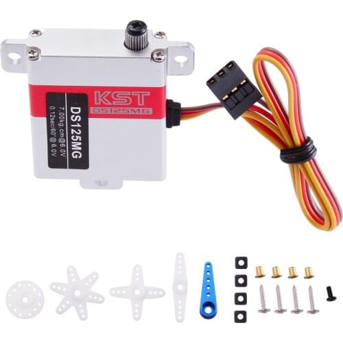 KST DS125MG 7KG 6V High Torque Metal Gear Digital Servo for Fixed-wing FPV Drone UAV Helicopter Airplane RC Models