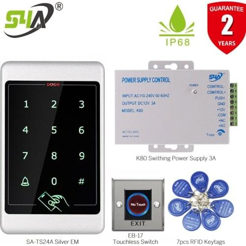 Metal Touch Screen RFID Access Control Keypad for Indoor System