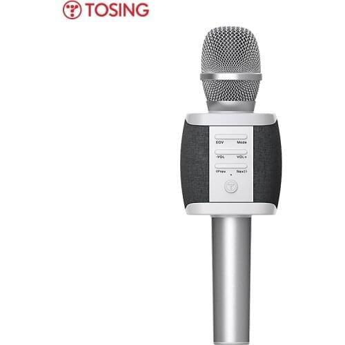 TOSING XR/027 EAC good-singing wireless karaoke microphone Double speaker for cell phone /TV singing support TF card