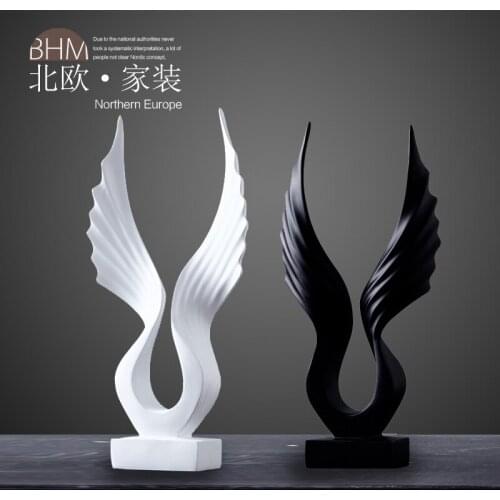 Minimalist black and white Home Furnishing soft decoration study the living room TV cabinet office furnishings mark