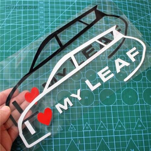 New I love my car Vinly Decal Styling Door Windows Trunk Sticker For Nissan Leaf 2013 2014 2016 2018 2019 2020 accessories