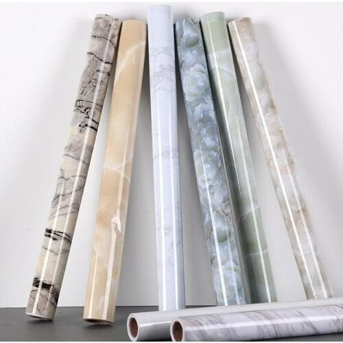 New Self Adhesive Wallpaper Granite Marble Oil-proof Vinyl Wallpaper for Kitchen, Table, Hearth, Cabinet and Industrial Decor 3m