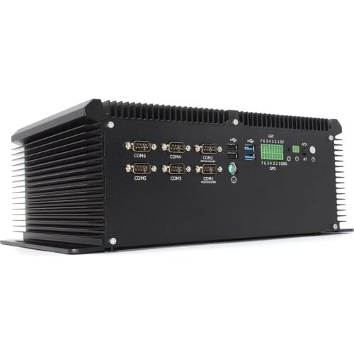 Industrial Mini PC 4*POE Intel Core i7 7920HQ DDR4 3display win10pro Linux with PS2 GPIO port support 9-36v HD VGA DP