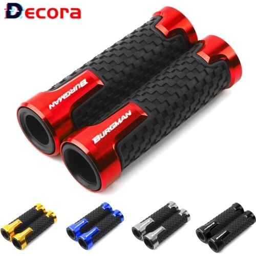 Handle Bar Grip For SUZUKI BURGMAN 650 400 125 200 250 AN650 AN400 AN125 AN200 Motorcycle Accessories CNC Handlebar Grips Cover