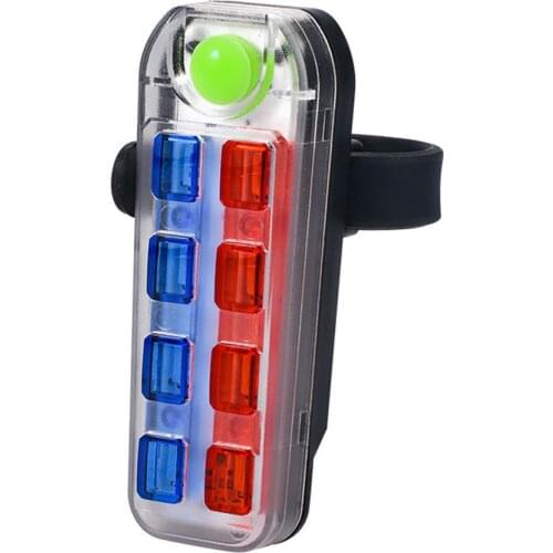 Bicycle Bike Light Tail Light USB Rechargeable Safety Night Riding 5 Modes For As Helmet Backpack Scooter Warning Light Tool