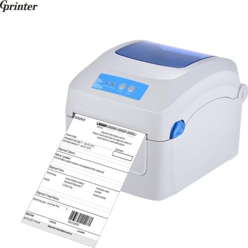 High quality Thermal barcode Printer 1D 2D QR Barcode Label Address E-Waybill Printer for thermal paper width between 20-120mm