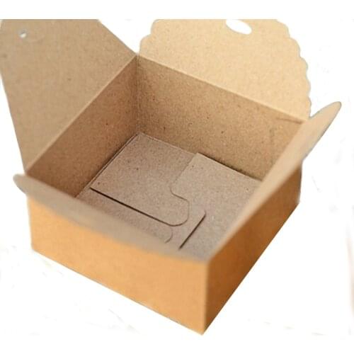 Pack of 12 Vintage Rustic Chic Kraft Paper Candy Sweets Gift Boxes for Wedding Party Bridal Shower Favor Bulk