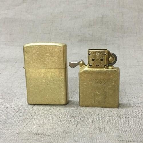 Zorros Original Copper Knurled Kerosene Lighter, Antique Oil Smoking Tool Gift Box