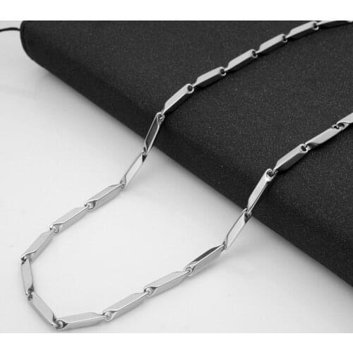 RONGQING 10pcs/lot 361L Stainless Steel 3MM diamond Chains For Jewelry DIY Chain Necklace For Women Men Titanium 2018