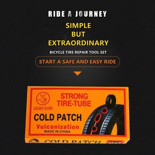 3@# MTB Cold Rubber Repair Bicycle Tire Repair Film Glue Motorcycle Electric Bike Tire Repair Tool Set Bicycle Tire Repair Suit