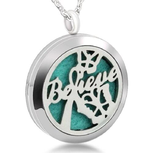 5PCS Butterfly Magnetic Perfume Lockets 30mm Aromatherapy Locket Pendant Essential Oil Diffuser Locket Necklace Jewelry