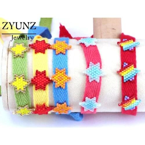 5PCS, Braided Bracelet For Women Star Boho Jewelry Pulseras Mujer Moda 2020 MIYUKI Bracelets Bohemian Friend Gift Fashion Cuff