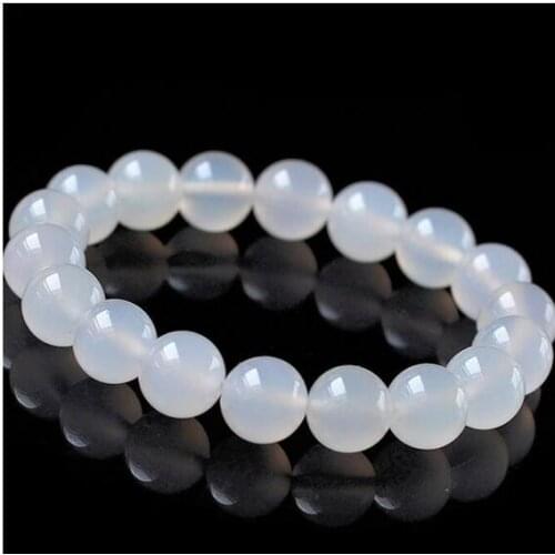 Ashion white red green round beads agate braelet trendy jewelry charm stand bracelets for party gift