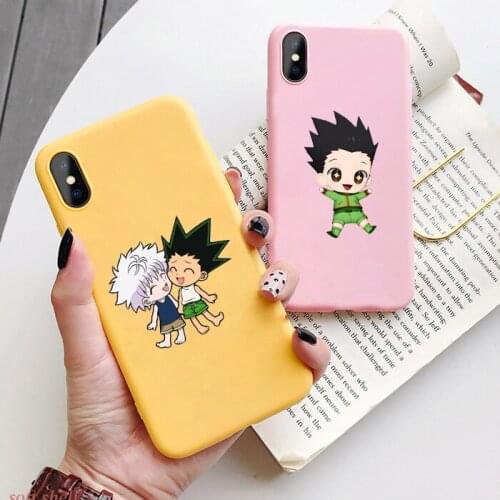 HUNTER x HUNTER HxH Gon Killua anime phone Case For iPhone 11 Pro XS MAX XR X 7 8 6Plus SE 2020 Candy Soft Silicone Phone case