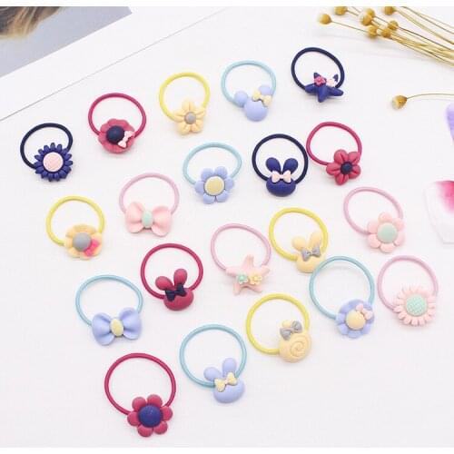 1PC/Lot Kids Hair Holders Cute Girls Cartoon Elastic Hair Bands Headwear Scrunchies Rubber Bands Headbands Hair Accessories