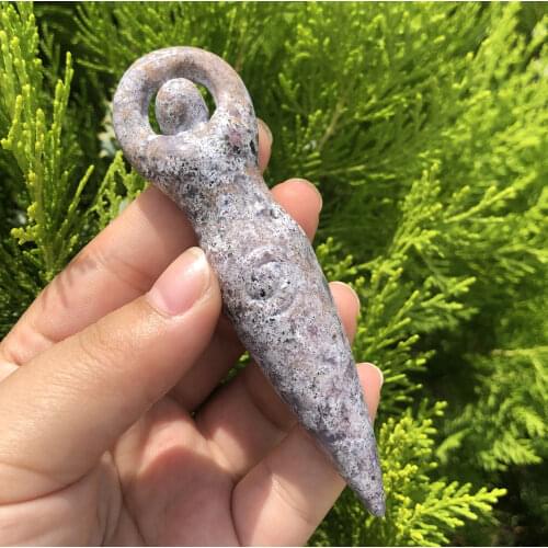 Natural Ocean Jasper Goddess Hand Carved Polished Crystal Reiki Healing Stones Gemstones For Home Decoration