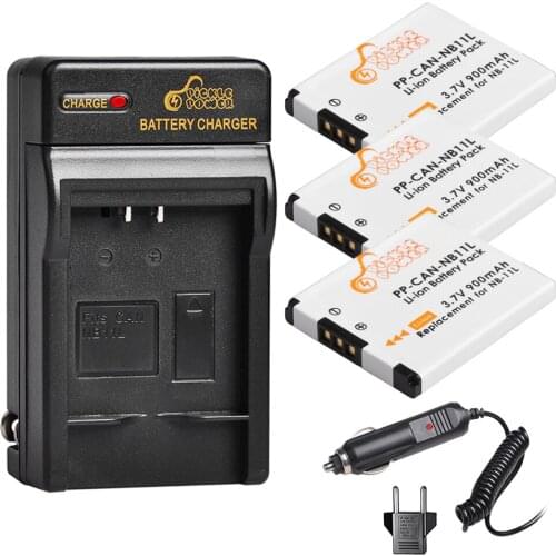 NB-11L NB-11LH NB11L Battery + Wall Charger for Canon IXUS 125 240HS A3400 A4000 A2300 A2400 Z1 Bateria