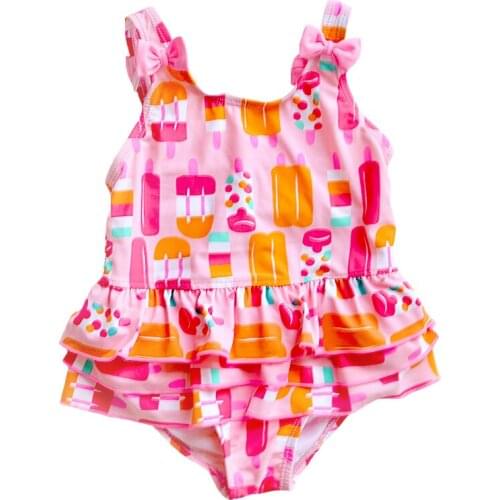New Girl One Piece Swimwear Toddler Baby Girls Beach Monokini Swimsuit Kids Bathing Suit Children Beachwear Swimming Dress