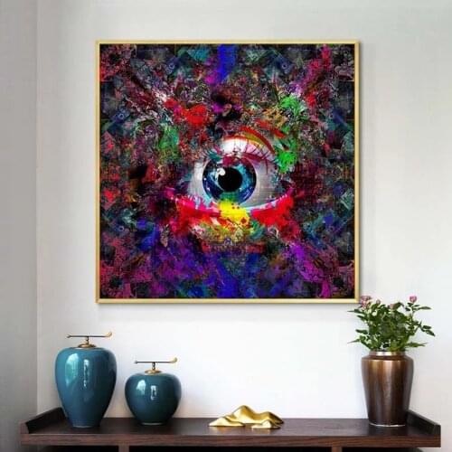 Poster and Prints The Eye of Modern Creative Wisdom Canvas Print Wall Art Painting for Living Room Decorative Wall Canvas Art