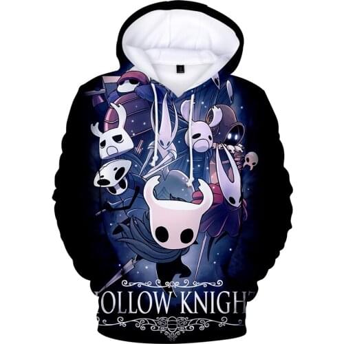 Sidno Hot Kawaii 3D Hoodies Print Hollow Knight Fashion Sweatshirts Men/Women Autumn Popular All-match Anime Hoodie Top
