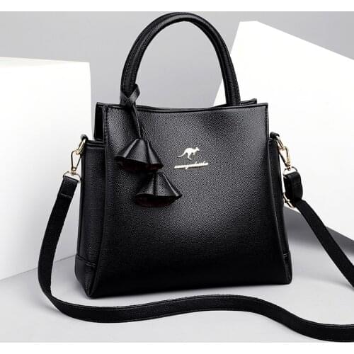 Luxury PU Leather Designer Small Bucket Top-handle Bags for Women Pure Color Trendy Crossbody Bags Female Wild Shoulder Bag Sac