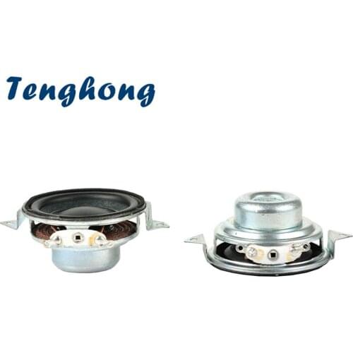 Tenghong 2pcs 2Ohm 5W 40MM Full Range Speakers 16 Core Portable Audio Speaker Bass Multimedia Loudspeaker For Home Theater DIY