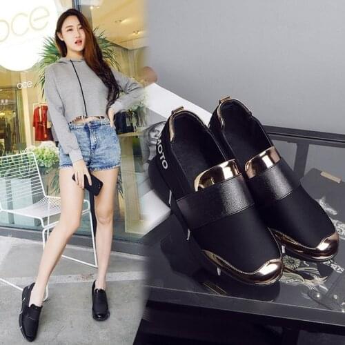 2020 New Women Femine Slip-On Casual Thicken Soft Soled Plimsolls Moccasin Zapatillas Flat Lazy Leisure Flattie Shoes hot sell