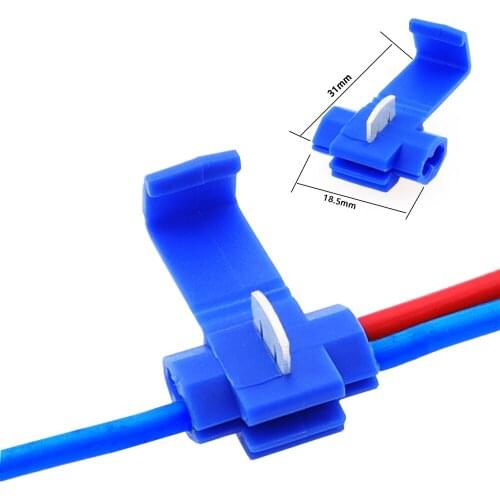 10PCS/20PCS Wire connector Scotch Lock Snap AWG22-10 Without Breaking Cable Insulated Crimp Quick Splice Electrical Terminals