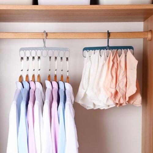 9-hole hanger household clothes hanging clothes drying rack finishing rack storage clothes hanging windproof clothespin