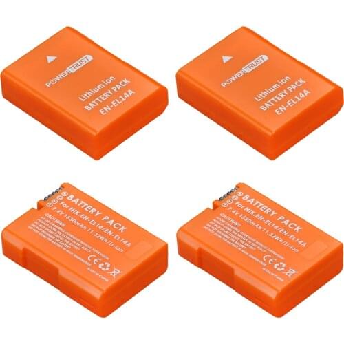 EN-EL14a EN-EL14 1530mAh EL14 Battery for Nikon Coolpix P7100 P7700 P7800 D3100 D3200 D3300 D5100 D5200 D5300 MH-24 Cameras