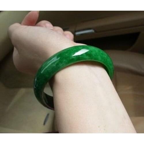 Burma natural green iron dragon dry green bracelet