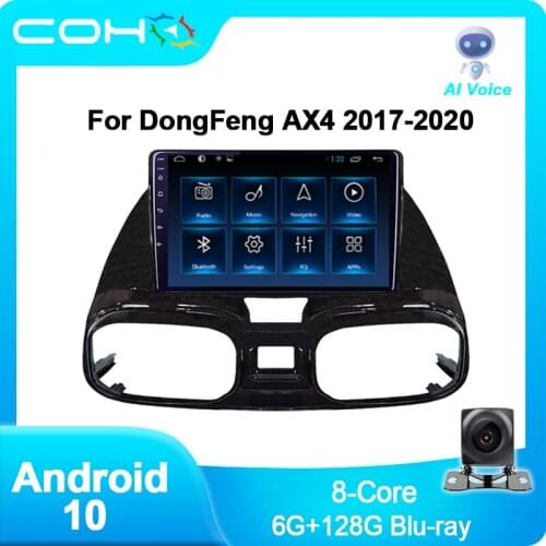 COHO For DongFeng DF AX4 Android 10 4G Car Radio Player Navigation GPS Octa Core 9 inch Blu-ray 6+128 Radio Multimedia