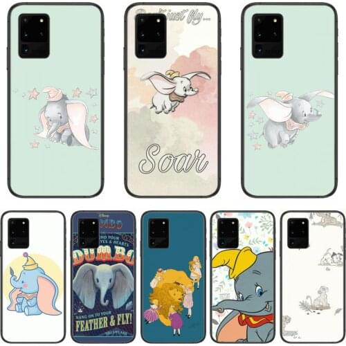 Disney Dumbo Phone cover hull For SamSung Galaxy S 6 7 8 9 10 20 21 Plus Edge E note 5G Lite Ultra black soft bumper