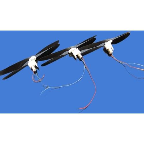 1pcs DC3.7V 47000rpm 716 720 820 Coreless Speed Reduction Group Motor with CW/CCW Propeller for Helicopter Aircraft