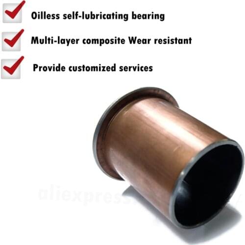 SF-1F 16100 16120 16150 16170 16200 16220 18100 18120 Flange Self Lubricating Composite Bearing Bushing Sleeve Oil free Sliding
