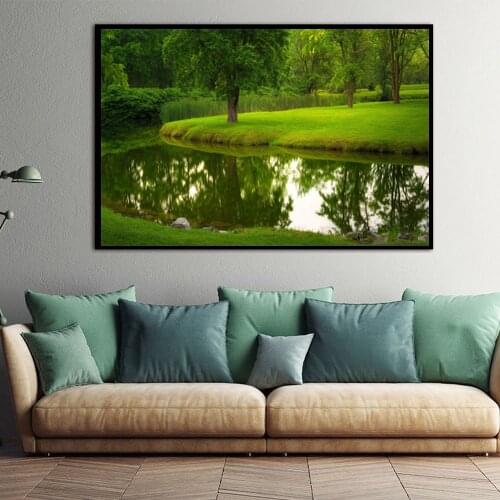 Wall picture print Canvas painting Pictures Wall art print landscape flower tree home decor Pictures print for Living Room