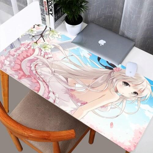 Anime Mouse Pad Kawaii Cute Girl,otaku-like Table Mat,game Fast Non-slip Mouse Accessories Mousepad 40x90cm Pink Computer Carpet
