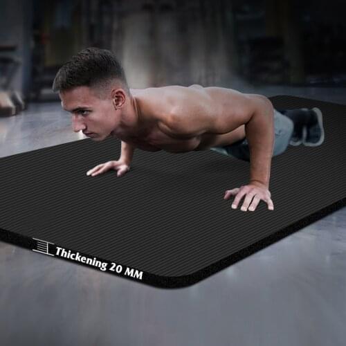 20mm Super Thick Non-Slip Tapis Yoga Mat Gymnastics Sport Gym Soft Pilates Foldable Body Building Fitness Exercises Equipment