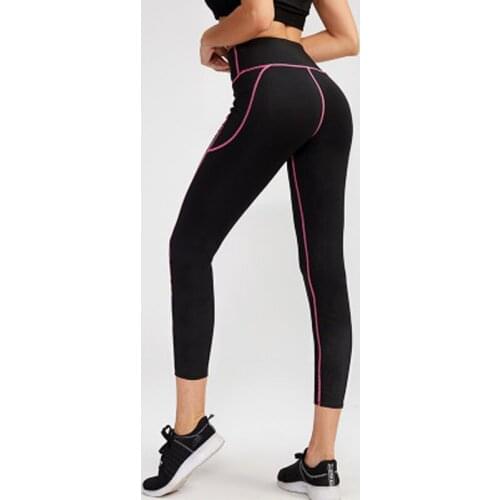 Seamless Yoga Pants with Pocket Fitness Pants Cropped Training Pants Bodybuilding Jeggings pant Running Push Up Leggings Pants