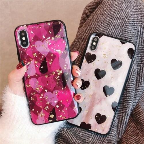 LS Retro Heart-shaped Phone Case for iphone12 7plus 8 plus 7 8 SE2 Soft Silicone Protective Cover for iPhone 11ProMax XSMax XR