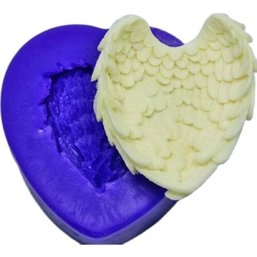 LXYY Angel Wings Shape Silicone Mould Fondant Decoration Handmade Silicone Tools