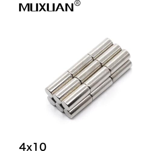 50Pcs Mini Small N35 Round Magnet 4x10 mm Neodymium Magnet Permanent NdFeB Super Strong Powerful Magnets