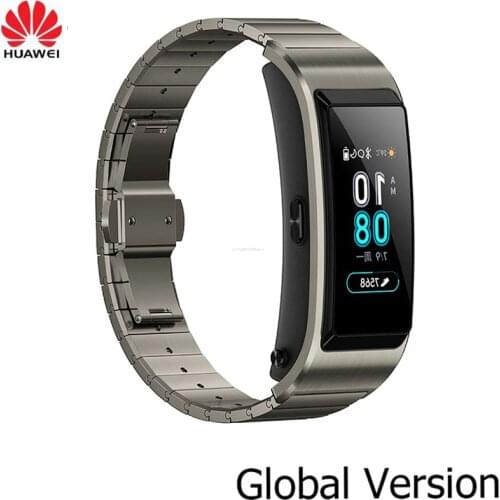 Original Global Huawei Talkband B5 Smart Wristbands Bluetooth Headset Sports Bracelet Fitness Tracker Heart Rate Monitoring