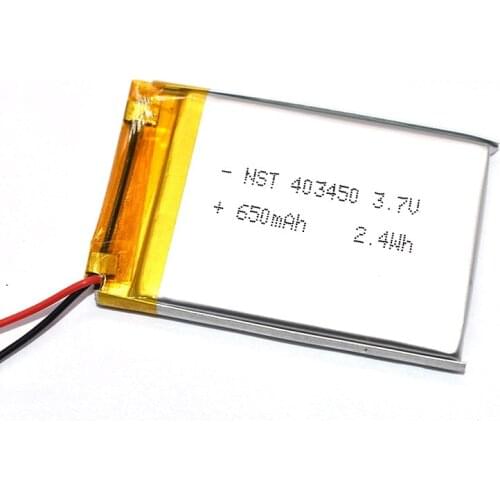 403450 3.7V 680mAH 403450 PLIB polymer lithium ion / Li-ion battery for GPS mp3 mp4 mp5 dvd