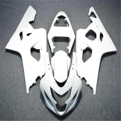 Full white Fairing Kits 04 05 K4 Flame GSXR 600 2005 Body Kits kits GSXR 750 Abs Fairing 04 GSX R600