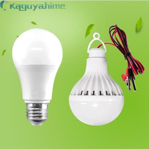 =(K)= 12V Portable Clip/220V E27 LED Bulb DC/AC Ring Hang Light Lamp 3W 7W 9W 12W 15W For Outdoor Camping Fishing Emergency