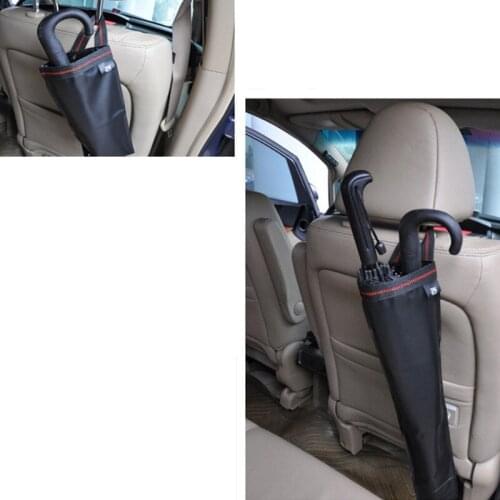 Adjustable Waterproof Car Umbrella Organizer Cover Bag Foldable Auto Back Seat Headrest Mount Wet Umbrellas Organizers